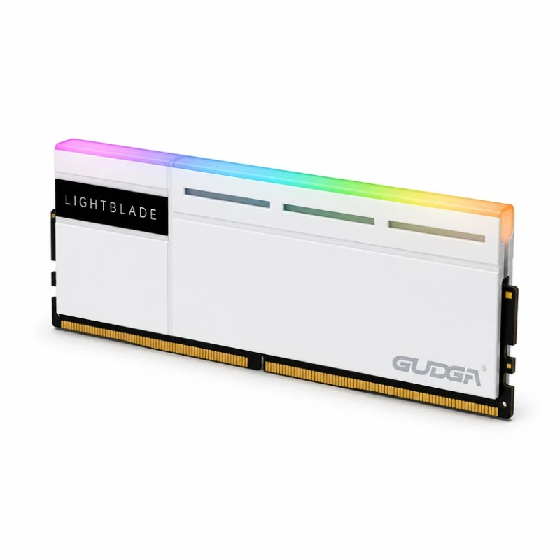 Módulo de memória de mesa de dissipador de calor DDR5 RGB UDIMM RAM não ECC