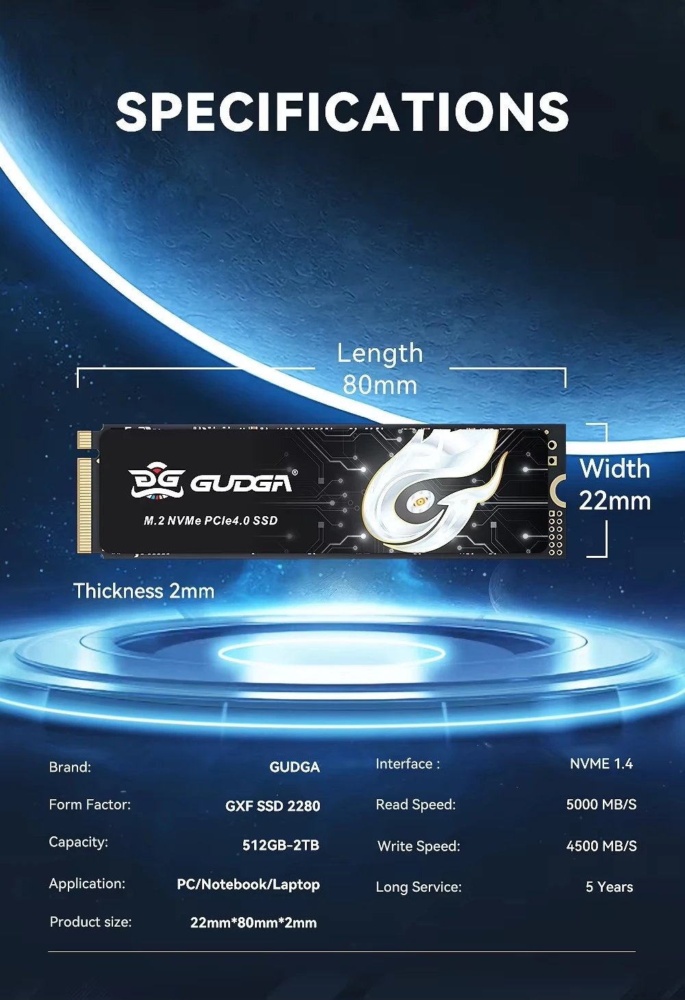 M.2 2280 PCIE 4.0